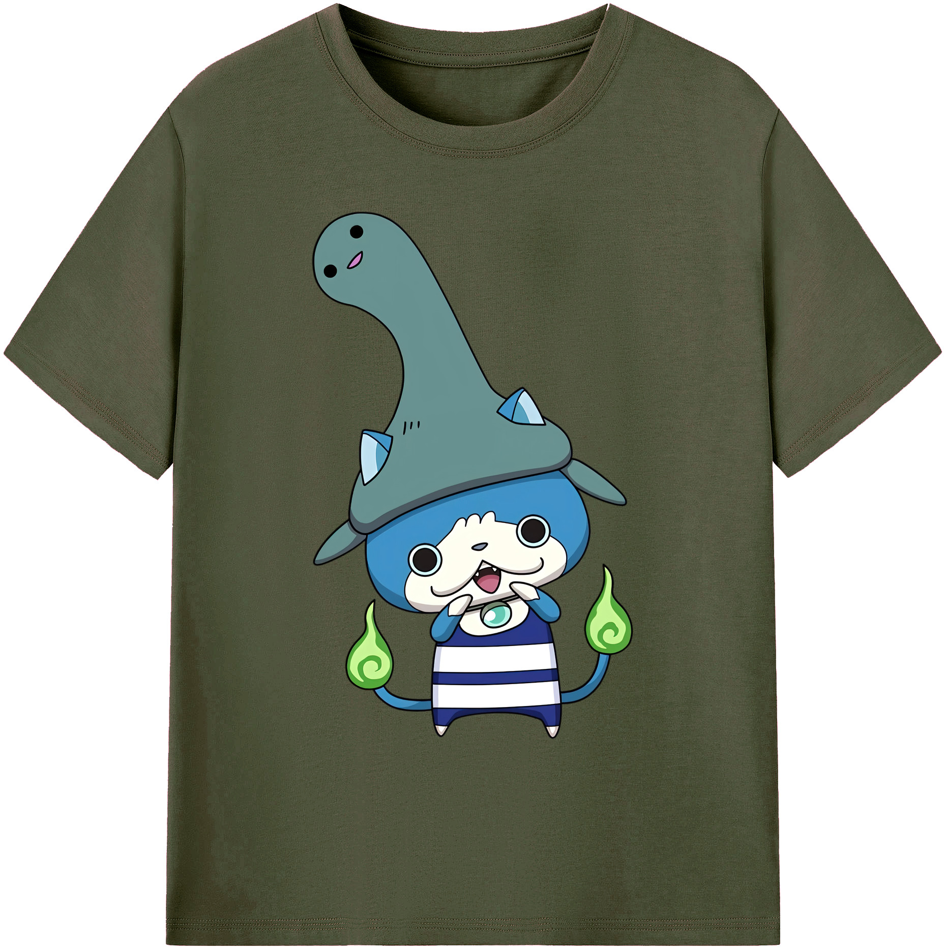 （画像用） 妖怪ウォッチ Yo-kai Watch 綿100％ メンズ半袖Tシャツ｜肌触りやわらか＆通気性